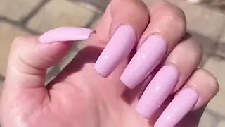 Talyn’s Long Light Pink Nails