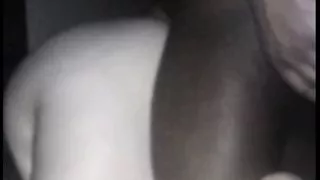 Black Cock making Fat White Booty Waves