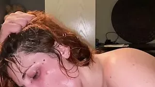Deepthroat blowjob and a cumshot in my throat