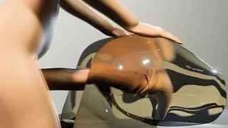 Futa fickt ein Fake Ass Spielzeug