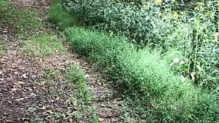 Pissing during a naked hike