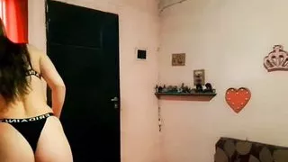 I play under my panties with my wet pussy