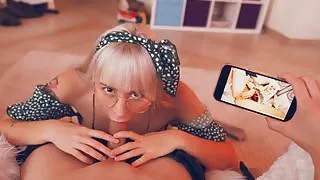 Exciting Myself Watching My Video And Sucking A Huge Dick – Alicebong