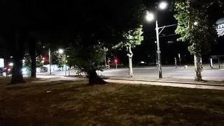 Powerful public cumshot