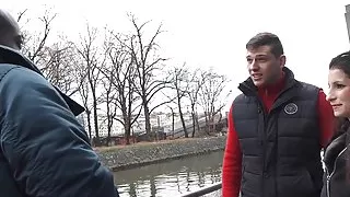 Small Tits Tight Pussy Hot Petite Brunette Wife rides a Big Black Cock BBC Anal in a Cuckhold with Small Dick Husband