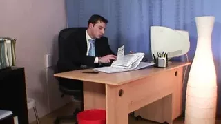 Two men share big tits hairy old grandma