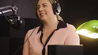 Chubby lesbians lick cunts and asses in the studio