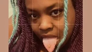 Hot ebony babe tit worship