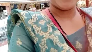 Sangeeta Goes To A Mall Unisex Toilet And Gets Horny While Pissing And Farting (Telugu Audio)