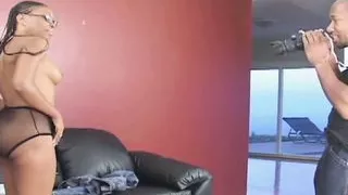 Ashley is an ebony fucking a big black cock