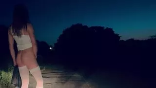 SunnyBunny walk like a slut