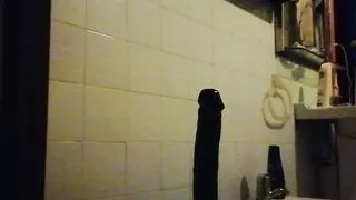 Nino has fun in the bathroom with her boyfriend