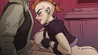 Witch Hunter Trainer - Big Juicy Tits 18yo Punk Teen Titty Fucking With a Nice Cumshot On Her Boobs - #4