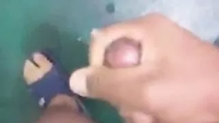 Guy moaning and cumming hard