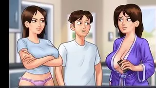 Summertime saga - extra classes are helping big beatyfull boobs