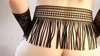 Slut riding purple dildo