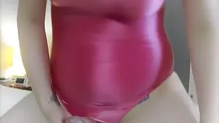 One Piece Pink Swimsuit Grind and Huge Cum