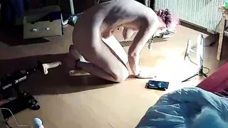 Cam-Compilation von mir mit einer Fickmaschine