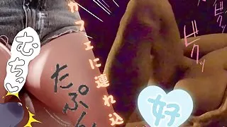 A beautiful woman with big tits is brought into a private room for live sex. Japanese university student