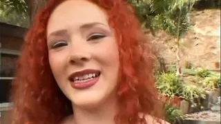 redhead teen goes crazy for double penetration 