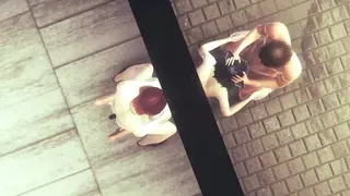 Hentai Uncensored 3d - Kitty Handjob 69 and Threesome