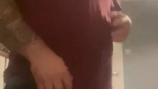 Hidden cock and ball bondage with nipple clamps and butt plug and hidden cross dress 1 of 3 filmed at 21.23 preparation