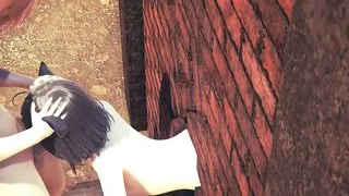 Hentai Uncensored 3D - Kitty Threesome anal and blowjob