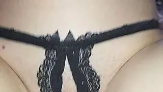 The sweet 18-year-old pussy is fucked before going to the beach