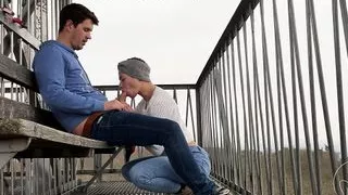 Almost getting caught fucking on a public observation tower over the forest