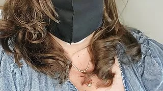 Mrs. A pee's on the stairs