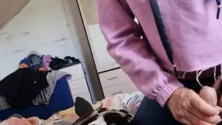 hot morning sex with talk and creampie