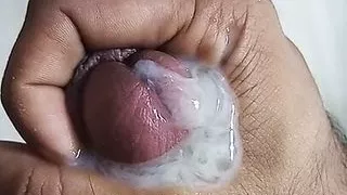 Handjob cum shot before shower