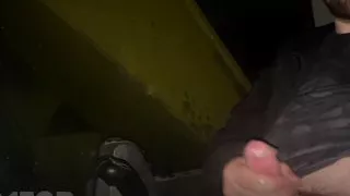 Chubby Bear Cub Jerks Off At The Job Site Late At Night And Cums