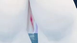 Deflowered a young slut who begged to bring her to orgasm with a big dick. Filled a member of a tight pussy.