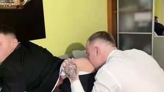 Ass Licking, Office Sex, Old Man, Reality, Suit, Tight