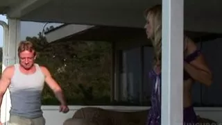 STRAIGHT PORN blonde cougar fucked bareback by big cock and cum in the mouth 8