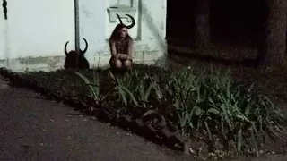 Dance with Shadow on White Wall outdoor