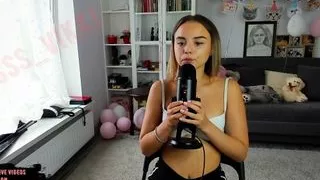 ASMR schoolgirl IS EXCITED AND CAN'T RESTRAIN HERSELF