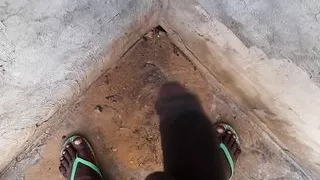 sich im Freien einen runterholen, das war wirklich schön