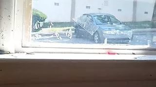 Mofo2121 Cumming in front if the window