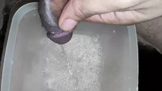 Piss in the Jar after Masturbate makes a sense of Relief and Enjoyable Comfortable
