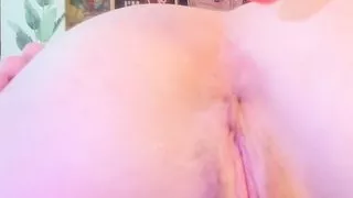 hairy pussy teen dildo in ass close up