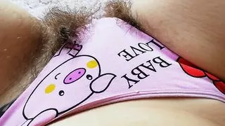 Hairy bush in panties compilation