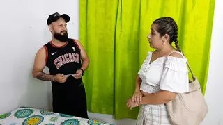 My stepmother's whore hires a woman to fix our house and I end up fucking her