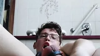 BBC makes me cum in my bathroom