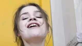 Solo teen brunette, Minni Love is masturbating, in 4K