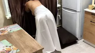 Sexy mature ass takes cock in anal. Homemade milf