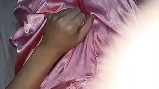 Satin suit masturbation