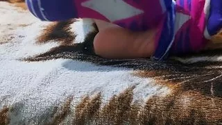 Russian feet Taking off the socks and showing the soles sex