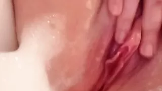 masturbates in the bathroom very quickly until no one sees me